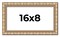 16x8 Modern Bamboo Picture Frame with UV-Resistant Acrylic & Acid Free Backing, Available in 5 Finishes - Gold, Silver, Brown, Black, and Natural